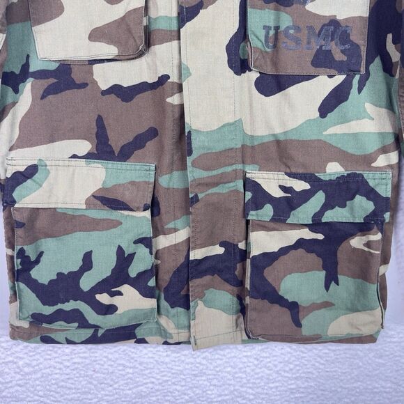 USMC Military Camouflage Jacket Men’s Small Woodland Camo Twill BDU Combat Field - Picture 5 of 14